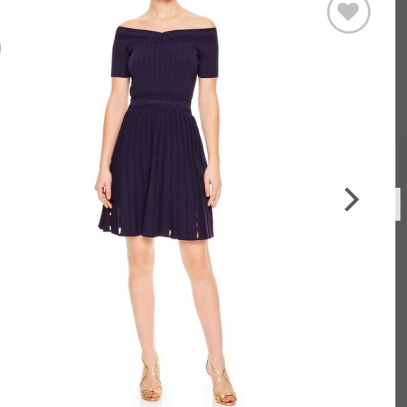 Sandro Dresses & Skirts - Sandro Lottie knit A-line off the shoulder dress